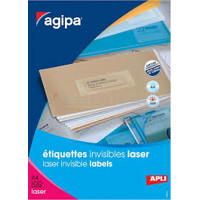 Print etikety priehľadné plastové A4 APLI - AGIPA 70x37 mm/100 hárkov