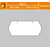 Cenové etikety signálne farebné Meto-Contact 26x12